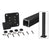 CRL Matte Black 100 Series 36" Surface Mount Post Kit