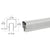 CRL Silver Metallic 100 Series 241" Top Rail
