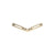CRL 135º Brass Fixed Corner for the Deluxe Header Kit