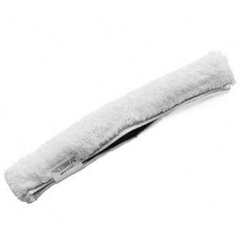 A white 14-inch synthetic pile replacement cover for a window washer tool.