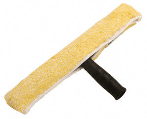 A 14-inch T-bar frame tool with a black handle and a yellow absorbent cover.