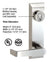CRL Brushed Stainless 1600 Series Prepped Lever Trim for 1900 Rim Panic Devices