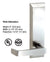 CRL Brushed Stainless 1600 Series Lever Trim for 1900 Rim Panic Devices