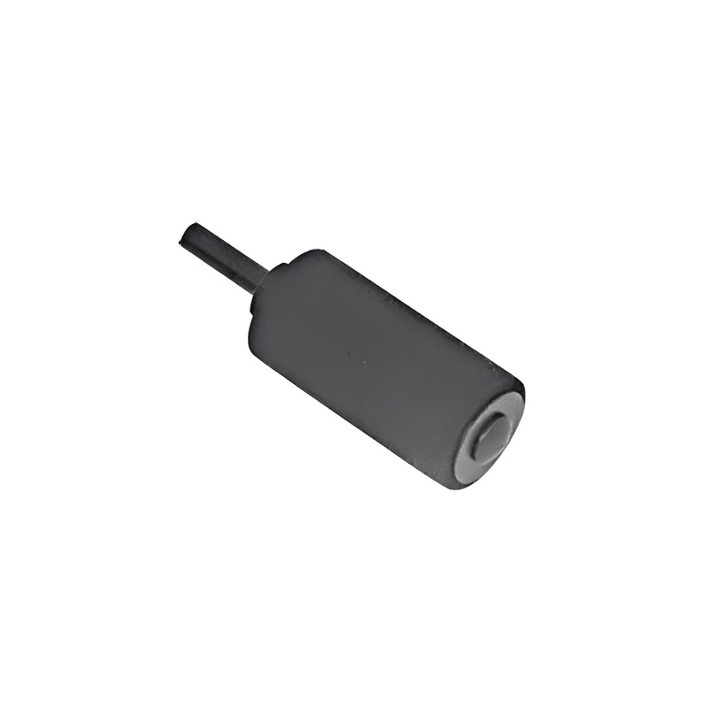 A black cylindrical sanding drum with a 1/4-inch shank attachment.