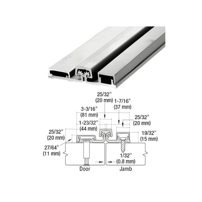 CRL Satin Anodized 250 Series Heavy-Duty Full Surface Continuous Hinge - 83"