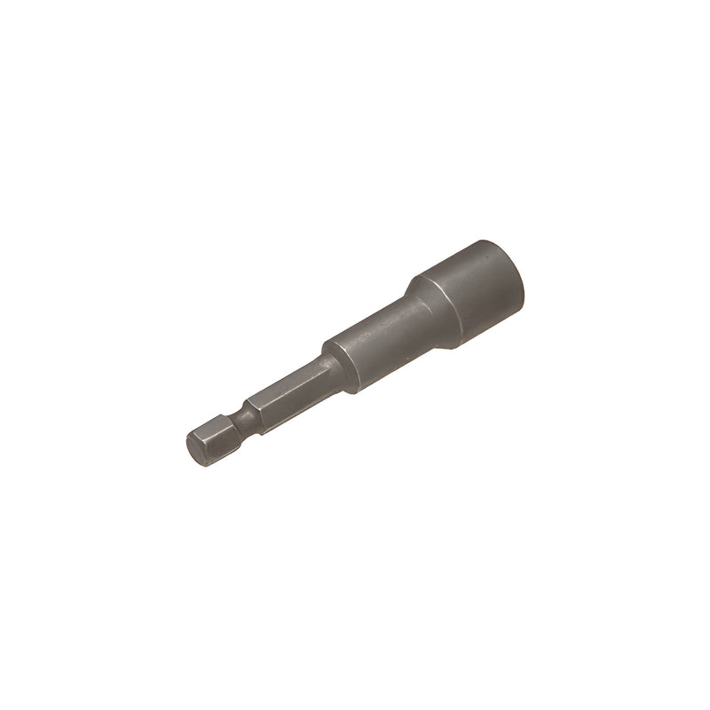 A metal 3/8-16 hanger bolt driver tool with a hexagonal shank for use with power drills or hand drivers.