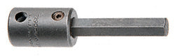 A close-up view of a CRL 3/8 inch drive hex bit tool with a dark metal finish.