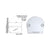 CRL Clear Anodized 300 Series Wall Mount End Cap