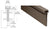 CRL Dark Bronze Anodized 350 Series Heavy-Duty Concealed Leaf Continuous Hinge - 83"