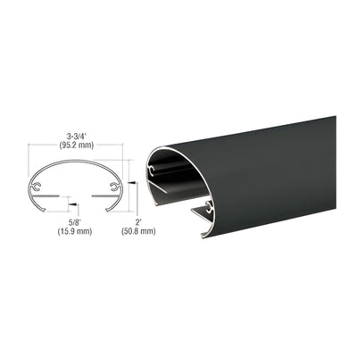 CRL Matte Black 350X Series 241" Top Rail