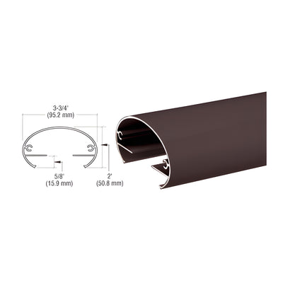 CRL Matte Bronze 350X Series 241" Top Rail