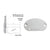 CRL Silver Metallic 350X Series Wall Mount End Cap