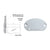 CRL Mill 350X Series Wall Mount End Cap