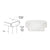 CRL Sky White 400 Series Decorative End Cap