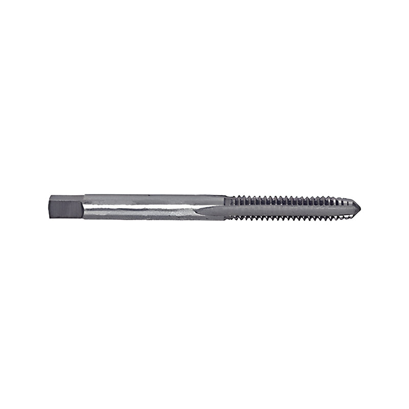 A silver high-carbon steel CRL 8-32NC machine screw tap featuring a square shank and threaded cutting end.