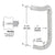CRL Brushed Stainless 8" Single Offset Door Pull