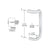 CRL Satin Chrome 8" Single Offset Door Pull