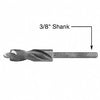 A side view of the CRL drill bit showing the 3/8 inch shank and the 7/8 inch counterbore head.