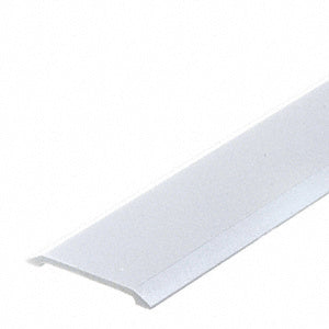 A close-up view of a 36-inch aluminum threshold with a low-profile 3/16-inch height and 2-1/2-inch width.
