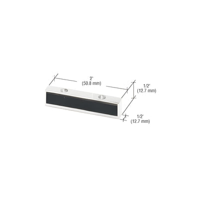 CRL Aluminum Header Mounted Single Door Stop