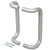 CRL Aluminum Paired Back-to-Back Offset Door Pull
