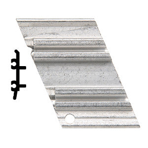CRL-U.S. Aluminum Right Hand Anchor Clip, 135º, Outside Corner, 4/Pk