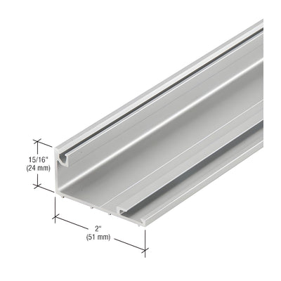 CRL-U.S. Aluminum Sash Gutter - 24'-2", Clear Anodized Class 1