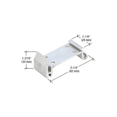CRL-U.S. Aluminum Shear Block With Screws for BG Window Wall Systems- 20/Pk