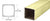 CRL Pre-Treated Aluminum Standard 4" x 4" Square 42" Long Post