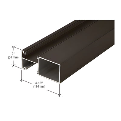 CRL-U.S. Aluminum Vertical Mullion - 24'-2", Dark Bronze/Black Anodized Class 1