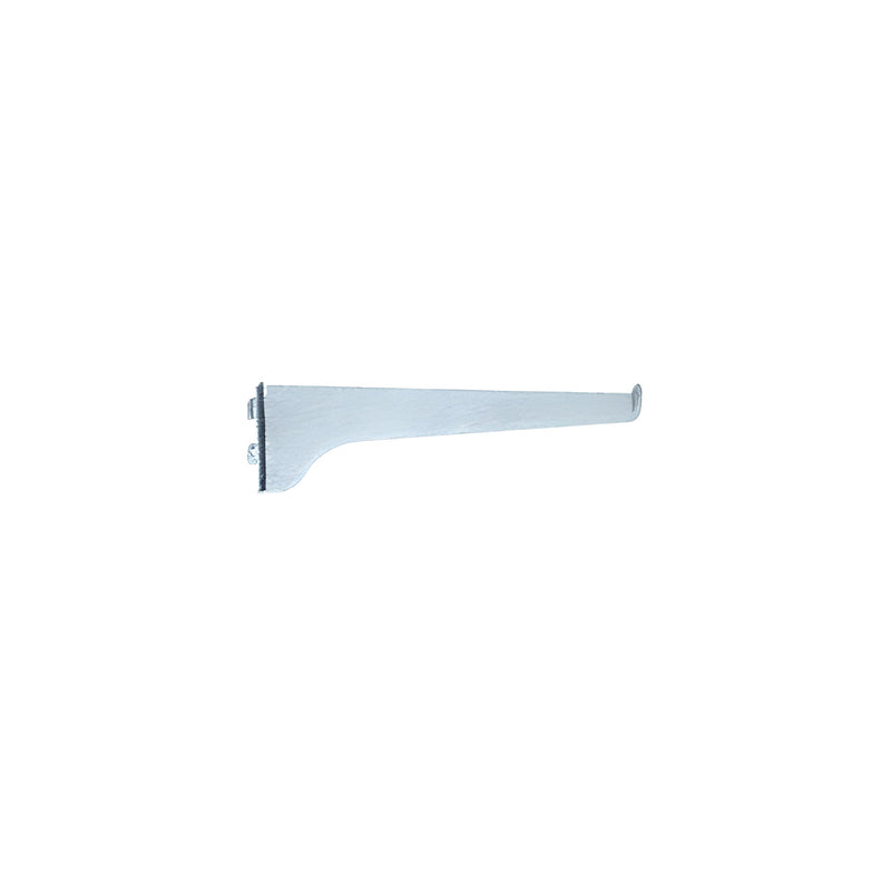 A side view of a 14-inch steel KV shelf bracket with an anochrome finish.