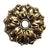 CRL Antique Gold 1" Mirror Rosettes