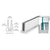 CRL B5T Series Mill Aluminum 240" Tapered Base Shoe Drilled for 1/2" Glass