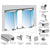 CRL Birmingham Series 2 x 2 Bi-Folding Door Kit - 118"
