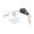 CRL Black Chrome Keyed Alike Sliding Door Lock