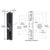 CRL Black Outside Pull and Locking Unit with Multiple 7 Screw Hole Patterns