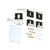 CRL Brite Chrome Quartet Mirror Clip Set