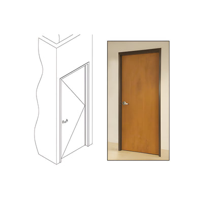 CRL 487 Bronze Anodized OfficeFront™ Office Partition RH 3'0 x 9'0 Single Door Frame