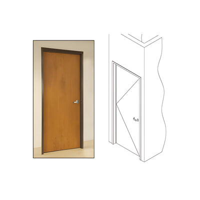 CRL Bronze Anodized 487 OfficeFront™ Office Partition LH 3'0 x 7'0 Single Door Frame