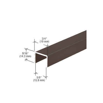 CRL Bronze Series 3601 Side Jamb Channel - 144"