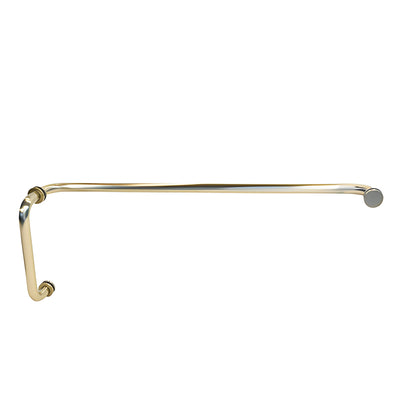 CRL Brushed Bronze 8" Pull Handle and 24" Towel Bar BM Series Combination With Metal Washers