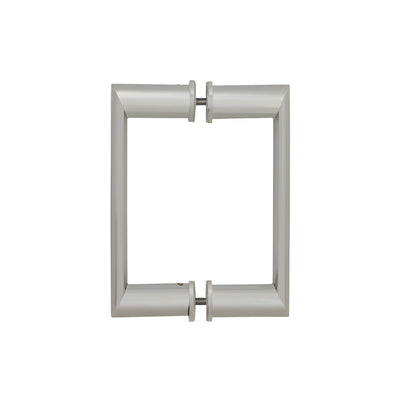 CRL 6" Brushed Nickel Back-to-Back Oval/Round Pull Handle