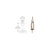 CRL Brushed Nickel Long Round Floor Base Fitting for Cable Display System