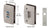 CRL Brushed Nickel Glass Swinging Door Lock with Indicator for 5/16" to 1/2" Glass