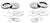CRL Brushed Nickel Replacement Washers for Back-to-Back Solid Pull Handle