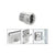 CRL Brushed Stainless Mortise Housing for 7-Pin Small Format Interchangeable Cores (SFIC)