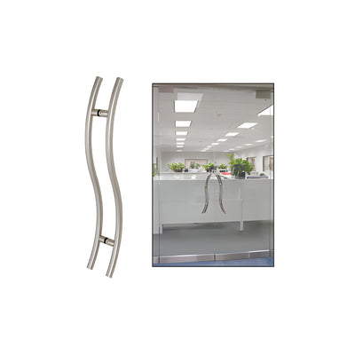 CRL Brushed Stainless 48" Extra Length Left Handed "S" Ladder Style Back-to-Back Pull