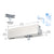 CRL Brushed Stainless Wall Mount Transom Curved Patch