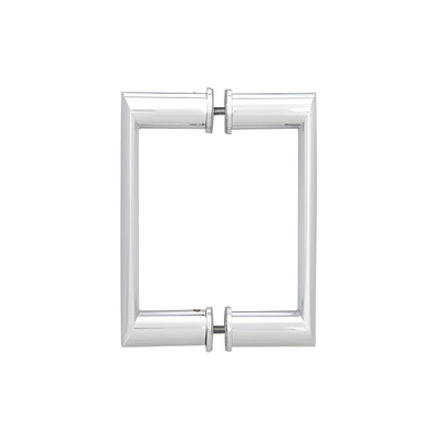 CRL 6" Chrome Back-to-Back Oval/Round Pull Handle