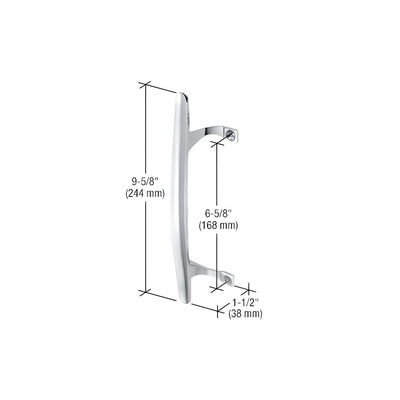 CRL Chrome Inside Pull 6-5/8" Screw Holes